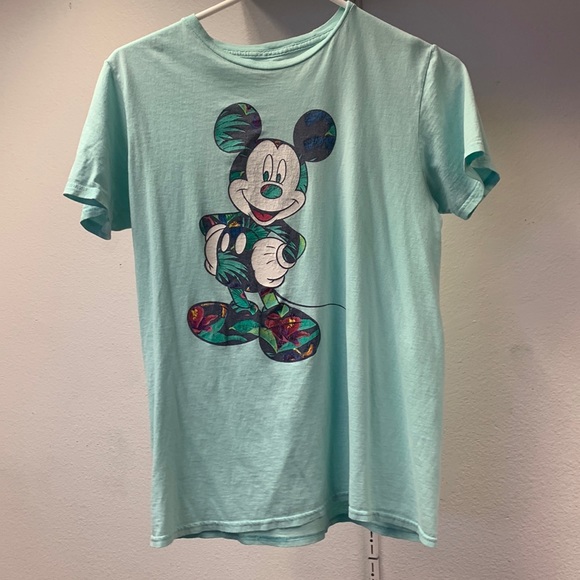 Green mickey mouse tshirt large size - Picture 1 of 1